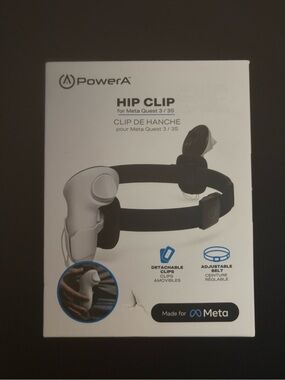 PowerA Black Hip Clip for Meta Quest 3 / 3S